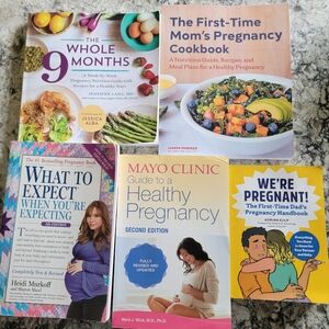 5/$25 Every Pregnancy book you need! All excellent or new condition.